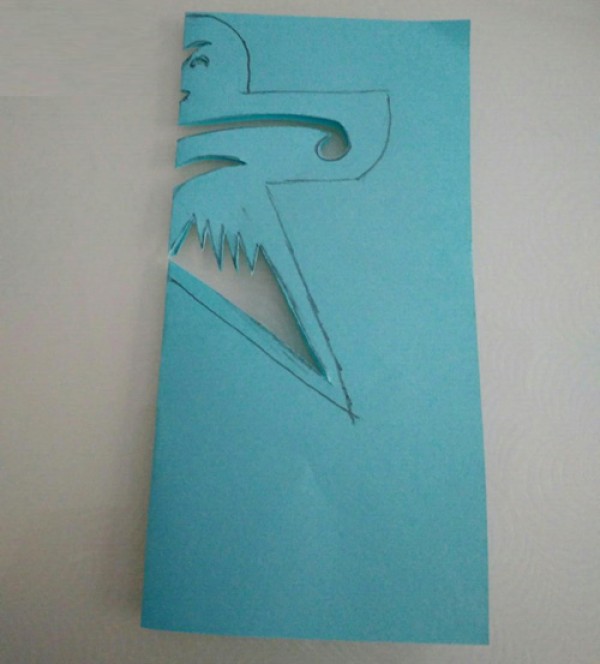 Tutorial on swallow paper-cut kite. How to make a paper-cut kite by hand.