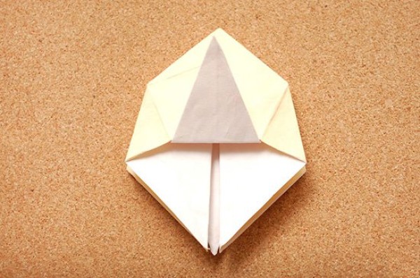 Four-pointed star gift box origami tutorial