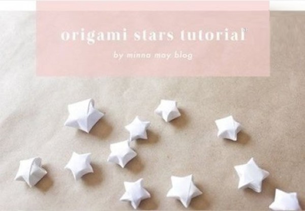 How to fold little stars? Tutorial on how to fold three-dimensional paper stars