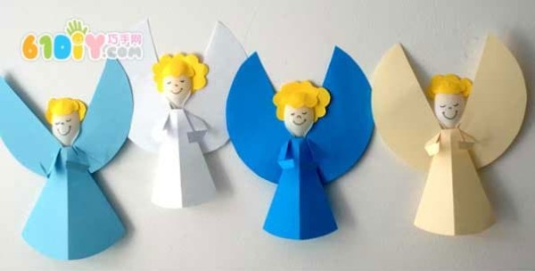 DIY little angel from cardboard spoon