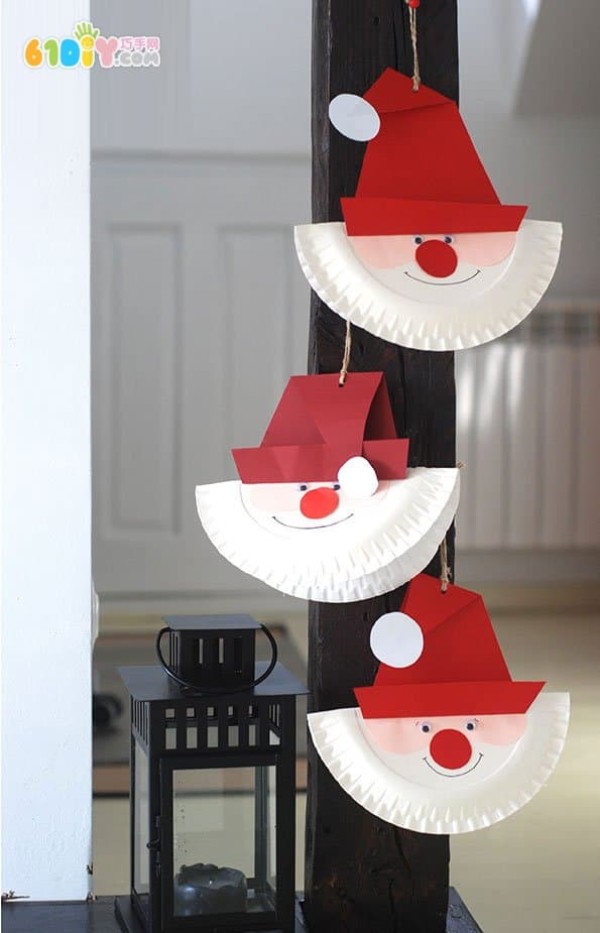 Paper Plate Crafts for Kids Cute Santa Claus