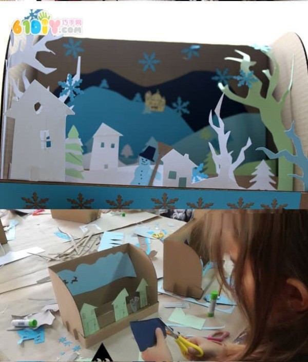 Childrens handmade winter fairy tale