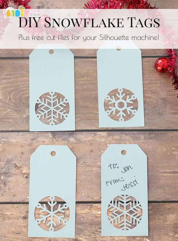 Make beautiful snowflake bookmarks