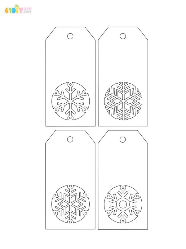 Make beautiful snowflake bookmarks