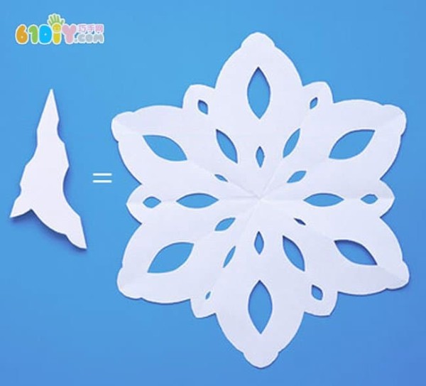 Decorative snowflake paper cutting tutorial