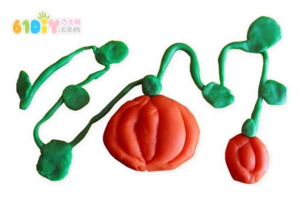 Tutorial on making pumpkins from clay for children