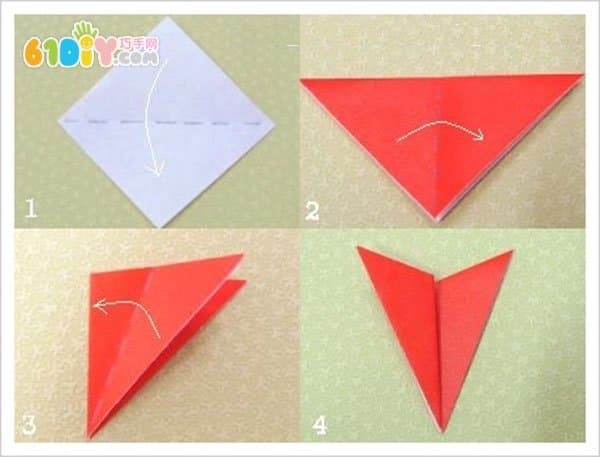 Teachers Day carnation origami craft