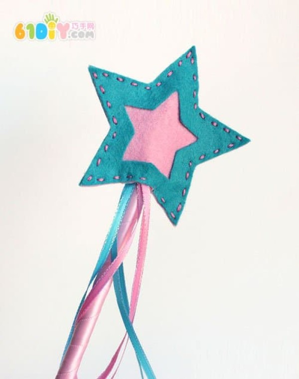 Halloween prop making non-woven star magic wand