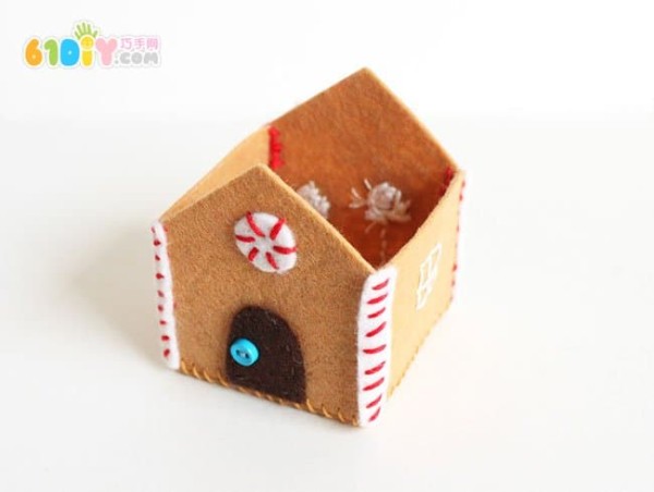 Non-woven fabric handmade tutorial Christmas gingerbread house