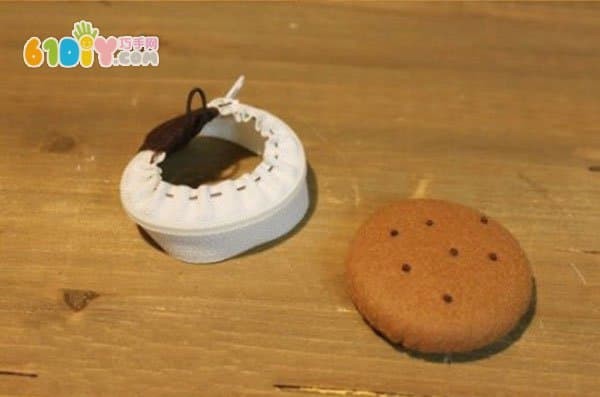 Cute macaron coin purse made from non-woven fabric