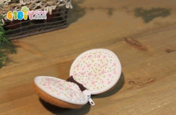 Cute macaron coin purse made from non-woven fabric