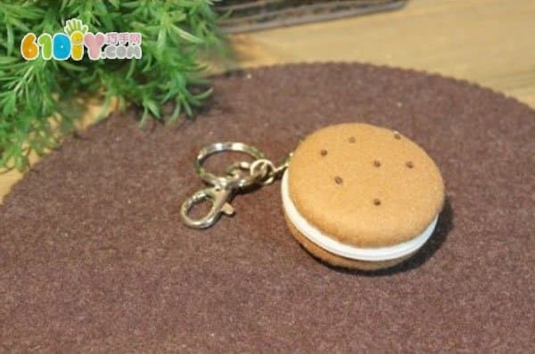 Cute macaron coin purse made from non-woven fabric