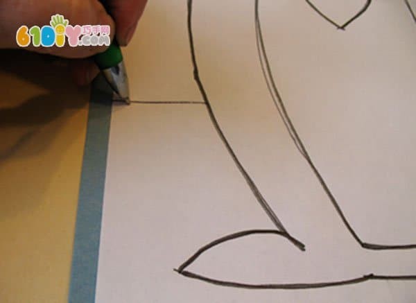 Childrens handmade penguin tear-off stickers