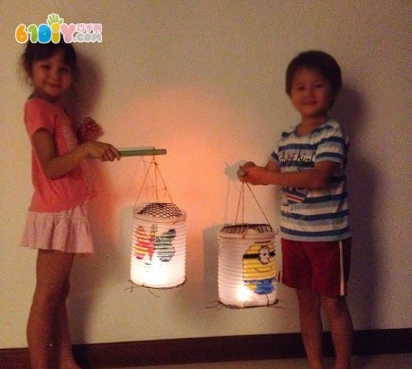 Mid-Autumn Festival handmade graffiti lanterns