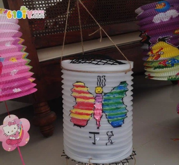 Mid-Autumn Festival handmade graffiti lanterns