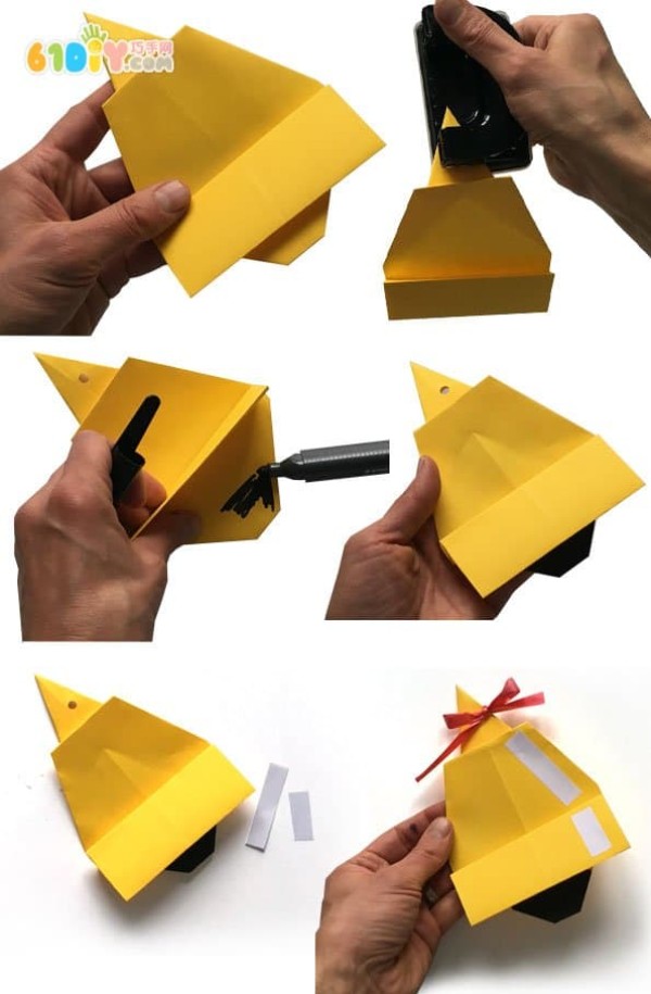 Bell origami handmade