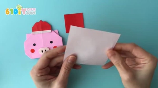 Auspicious Year of the Pig Cute Chinese style pig origami