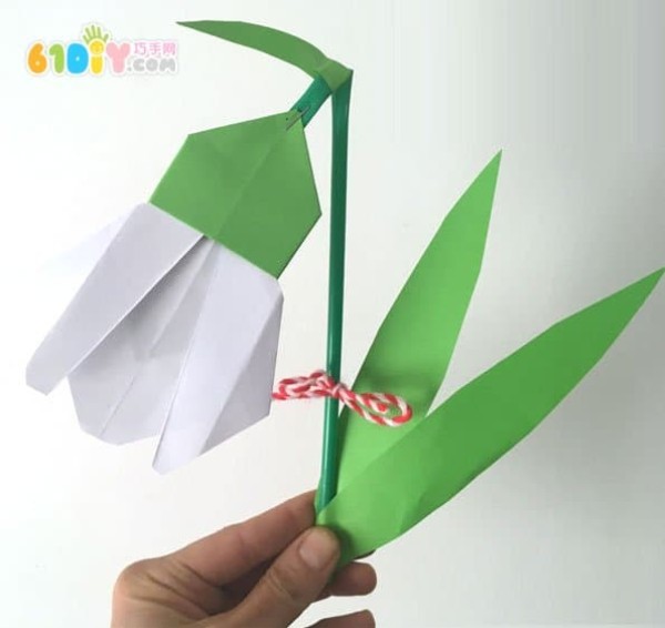 Snowdrop origami handmade