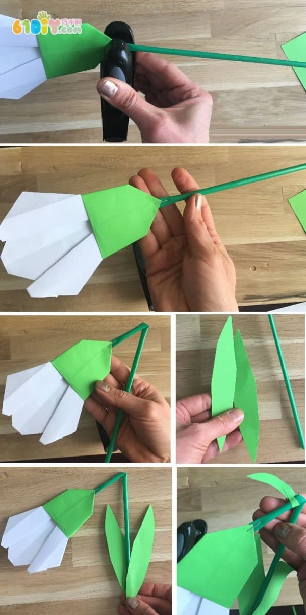 Snowdrop origami handmade