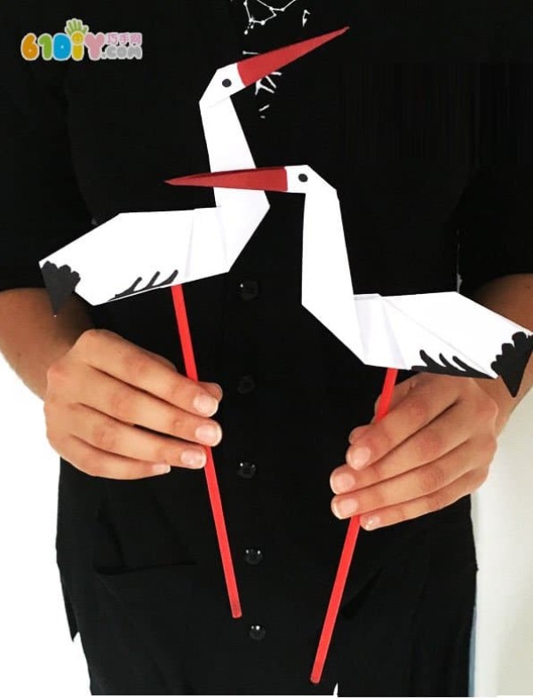 Childrens crafts stork origami