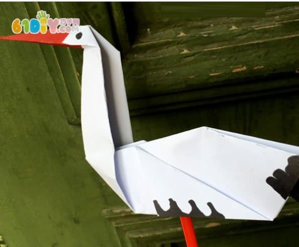 Childrens crafts stork origami