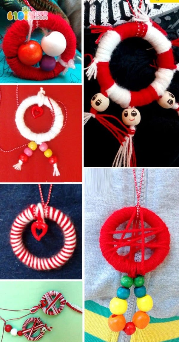 Beautiful handmade woolen pendants