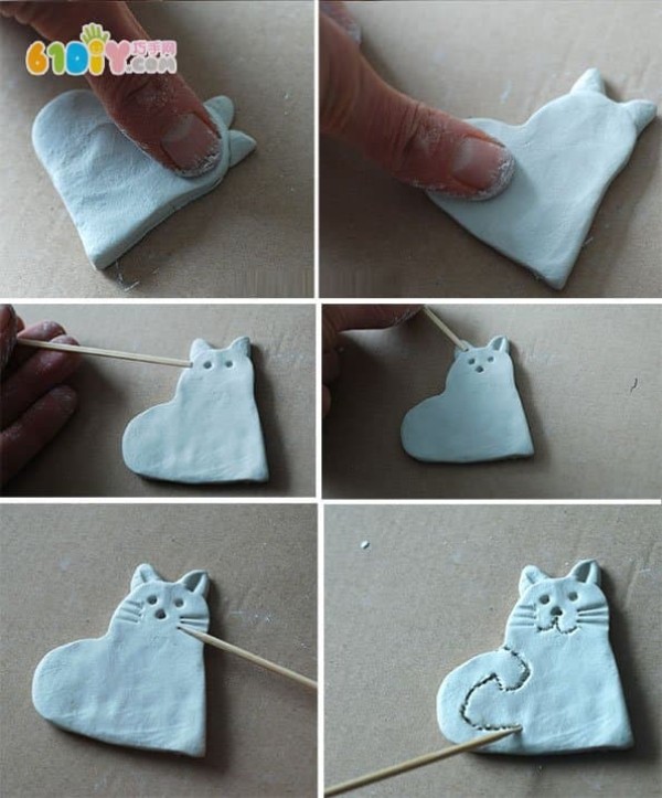 Make cute love kitten hanging gifts for Mother’s Day