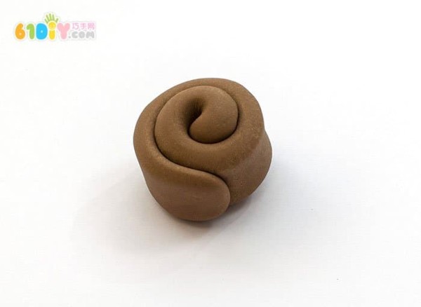 Childrens clay making cute little snail