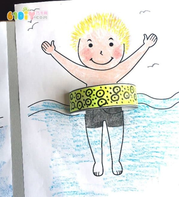 Childrens summer crafts I like swimming