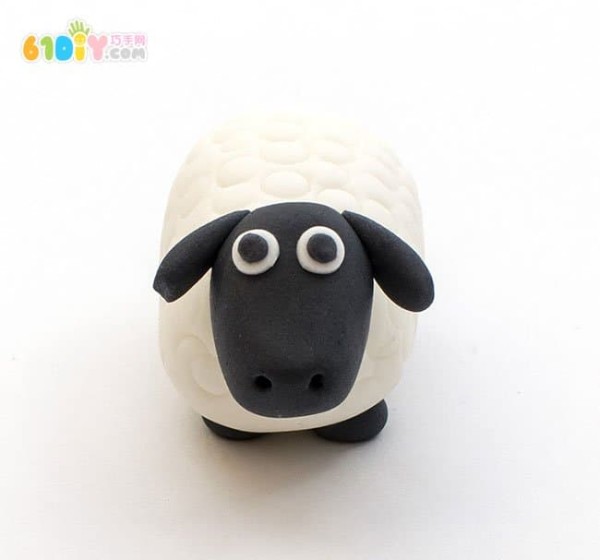 Clay little sheep handmade