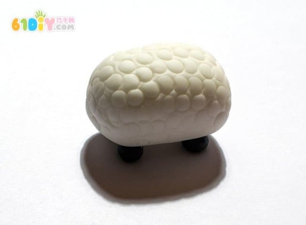 Clay little sheep handmade