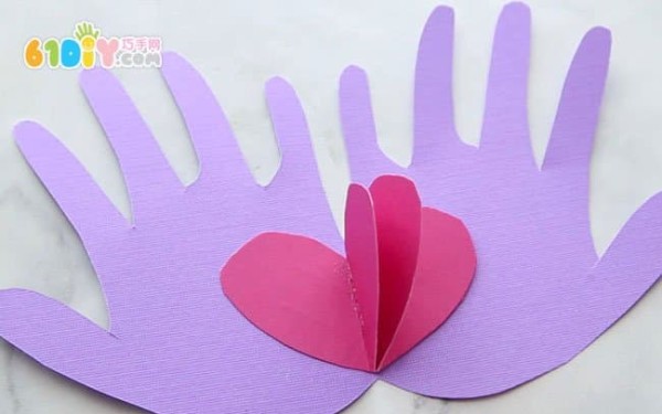 Childrens handmade Teachers Day handprint cards