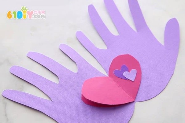 Childrens handmade Teachers Day handprint cards