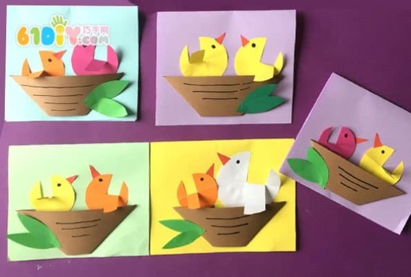 Kindergarten Spring Creative Crafts Birds Nest