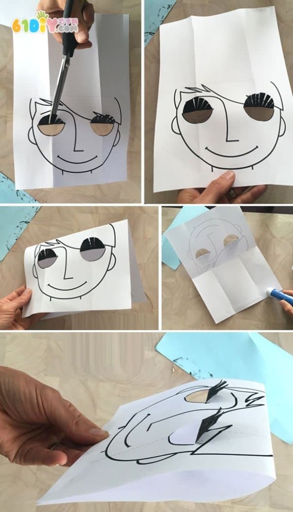 Creative childrens crafts with moving eyes