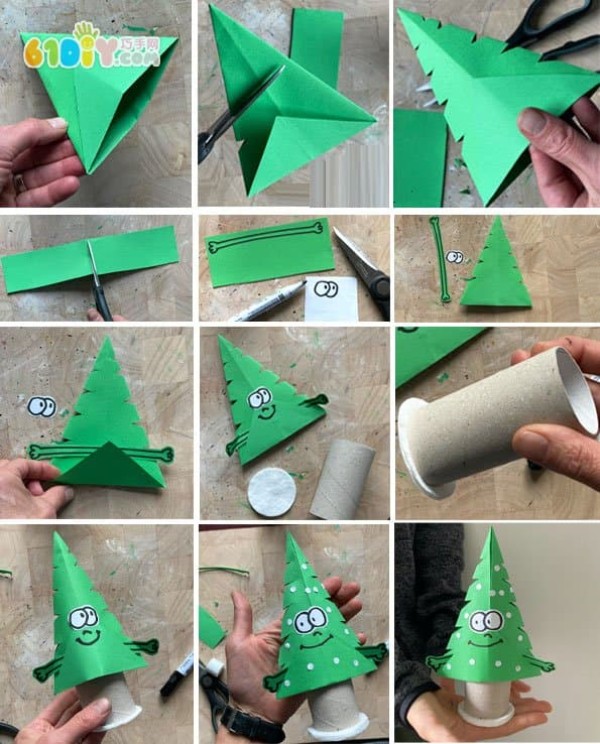 Children’s DIY Christmas tree making