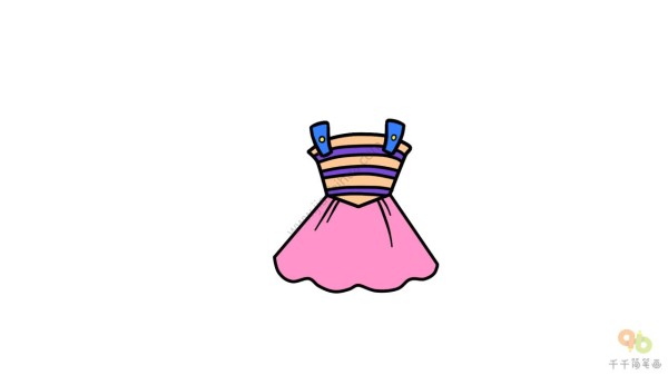 Simple drawing of skirt, beautiful dance skirt that girls like