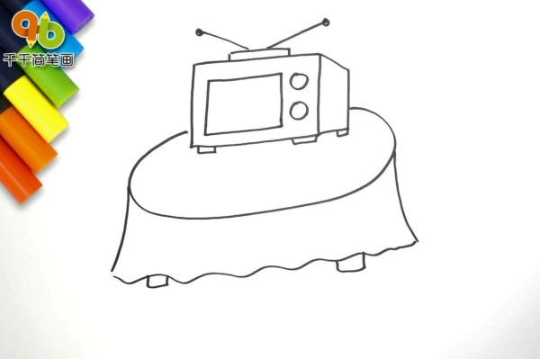 TV simple drawing