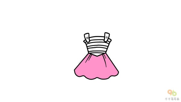 Simple drawing of skirt, beautiful dance skirt that girls like