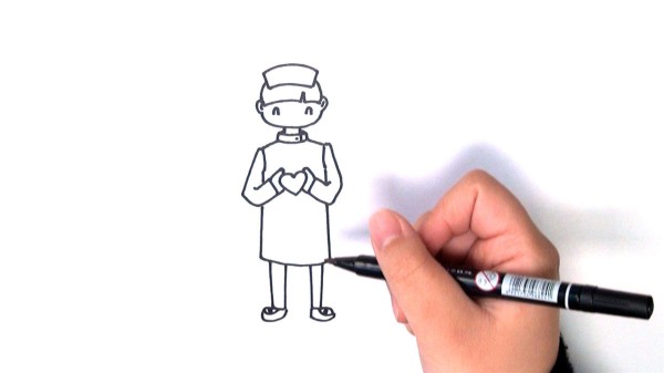 Nurse simple drawing