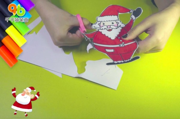 Jingle Bells Santa Claus simple drawing