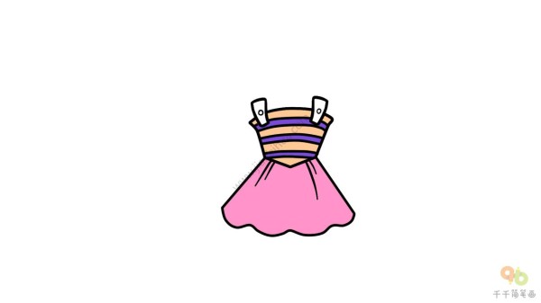 Simple drawing of skirt, beautiful dance skirt that girls like