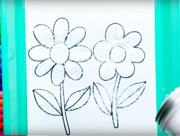 Flower simple drawing