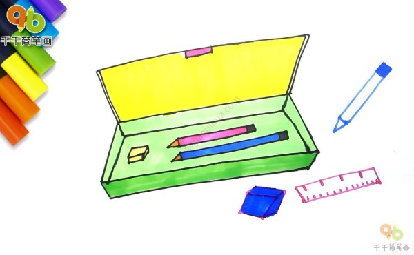 Colorful pencil box