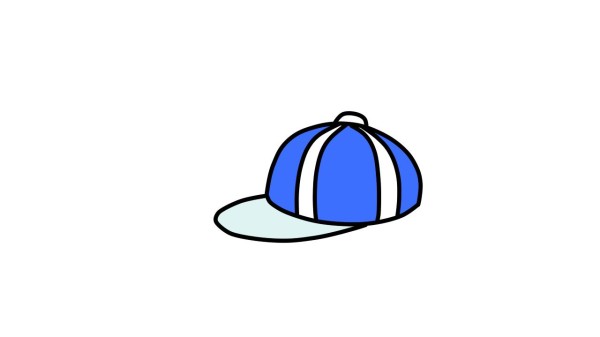 Simple drawing of childrens hat