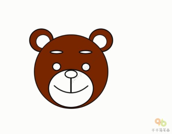 Simple bear drawing, easy to learn with zero basic knowledge