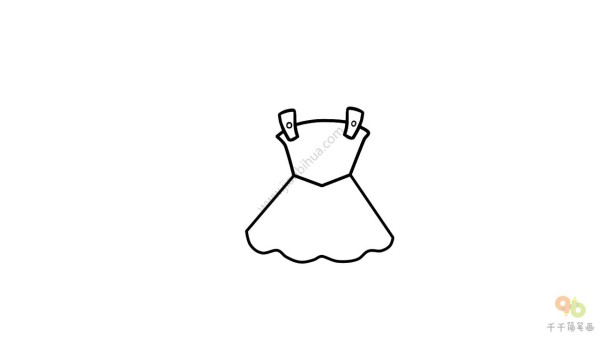 Simple drawing of skirt, beautiful dance skirt that girls like