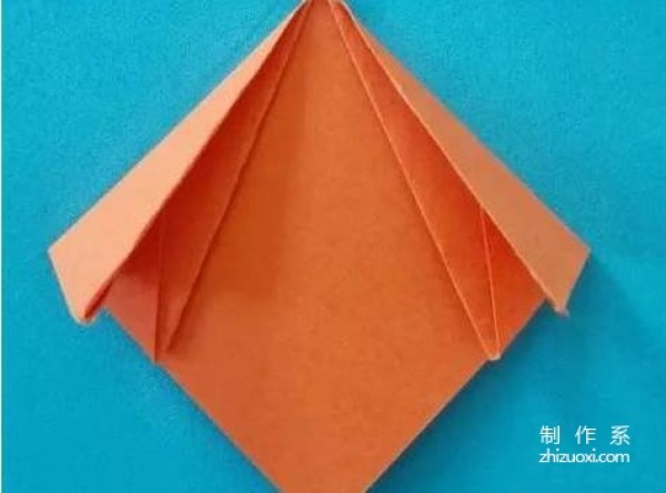 Childrens handmade origami flowers, simple and beautiful