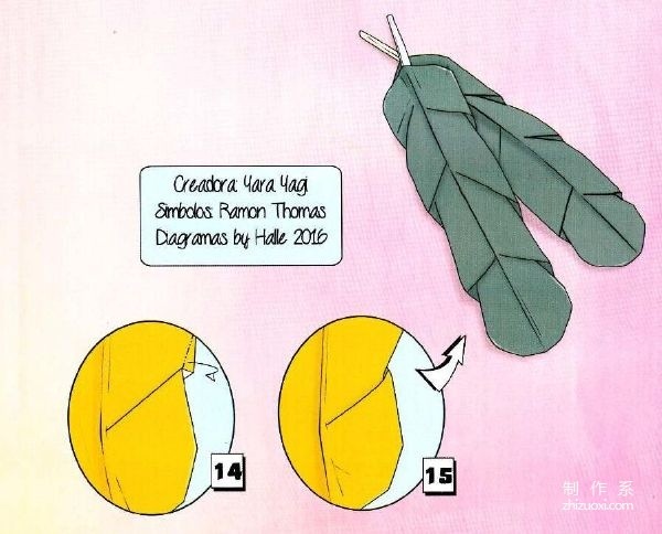 Simple and beautiful feather origami tutorial