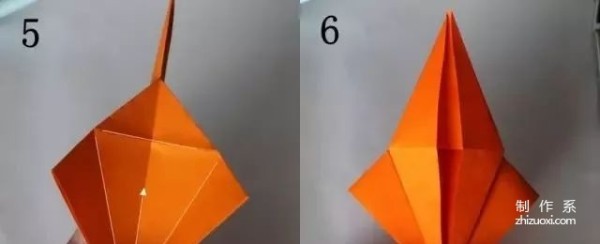 New origami method of Bird Tail Thousand Paper Cranes